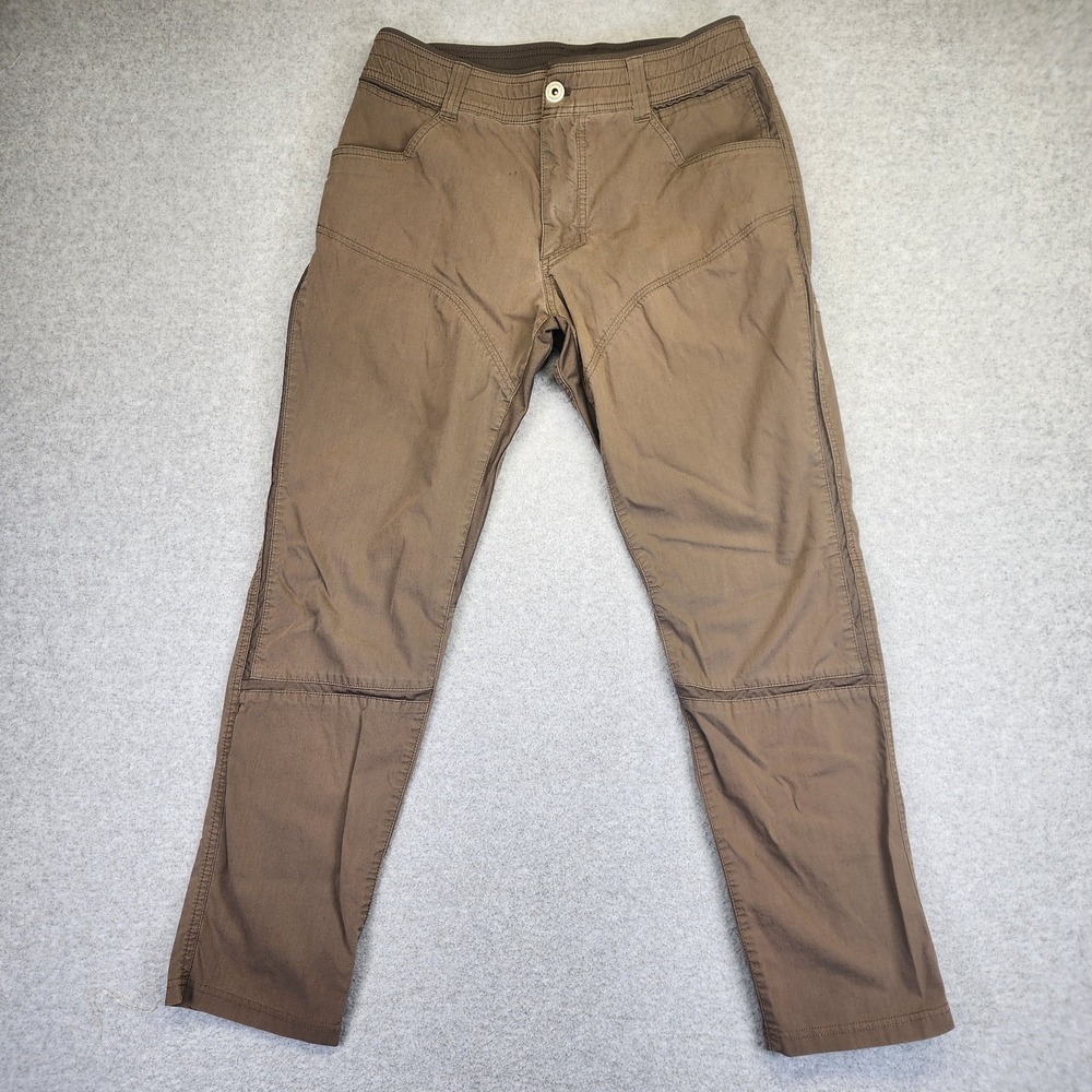 Kuhl Free Radikl Pants Men's 32x28 Greenish Brown Hiking Stretch Outdoor